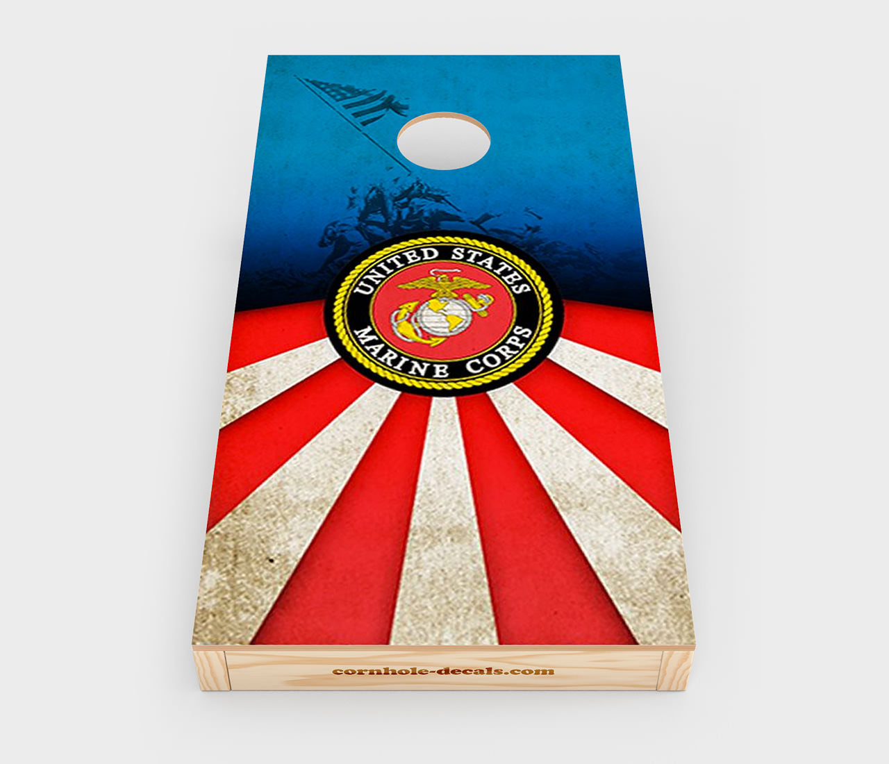 US Marine Corps Cornhole Wrap Design
