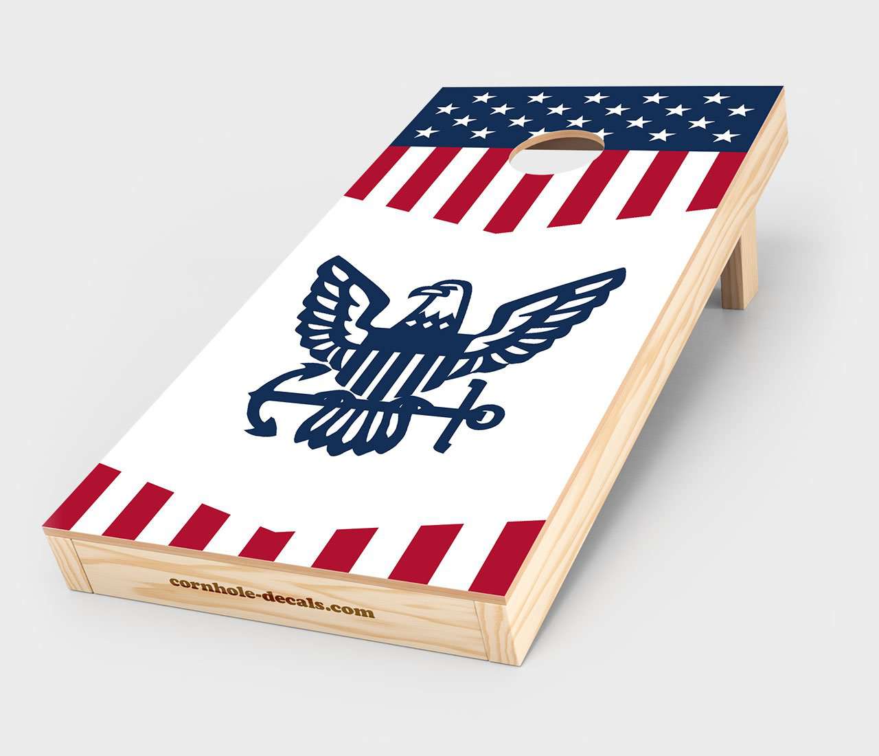 US Navy Insignia Cornhole Wrap Design