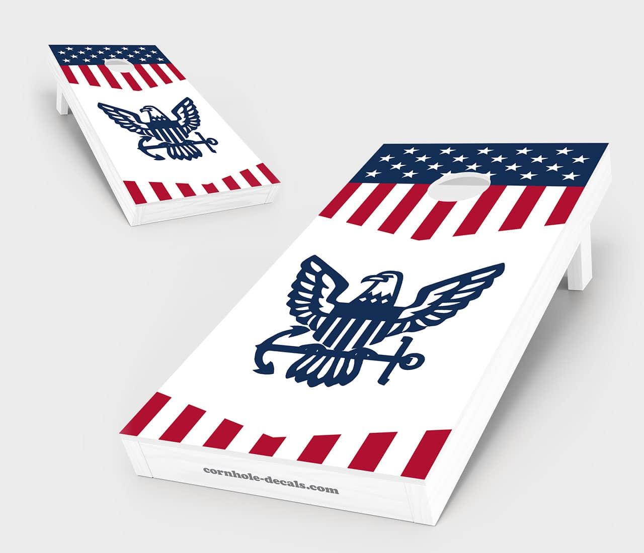 US Navy Insignia Cornhole Board Set