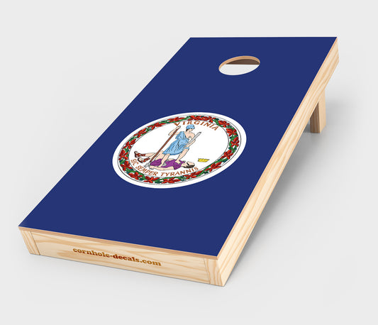 Chuggles Cornhole - Virginia State Flag Cornhole Decal