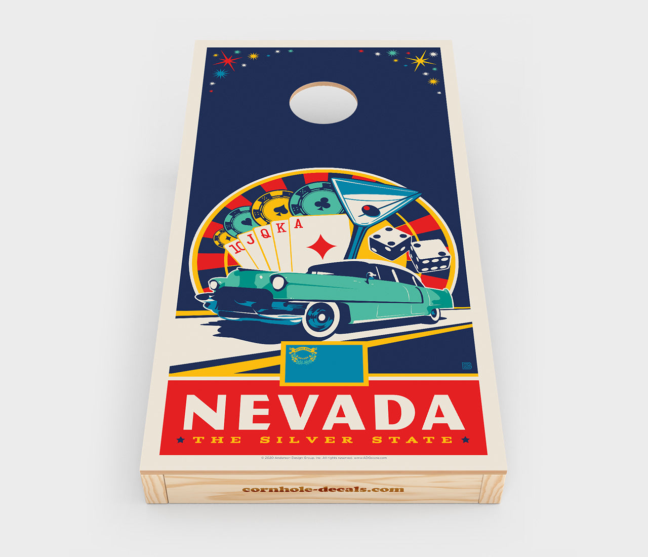 Nevada: The Silver State Cornhole Board Set