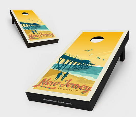 New Jersey Shoreline Cornhole Board Set