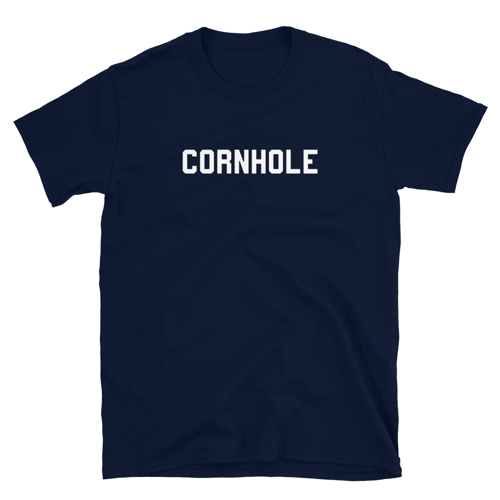 Chuggles Cornhole Unisex T-Shirt - Navy