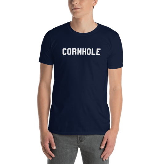 Chuggles Cornhole Unisex T-Shirt - Navy