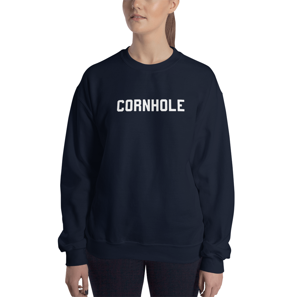 Chuggles Cornhole Unisex Sweatshirt - Navy
