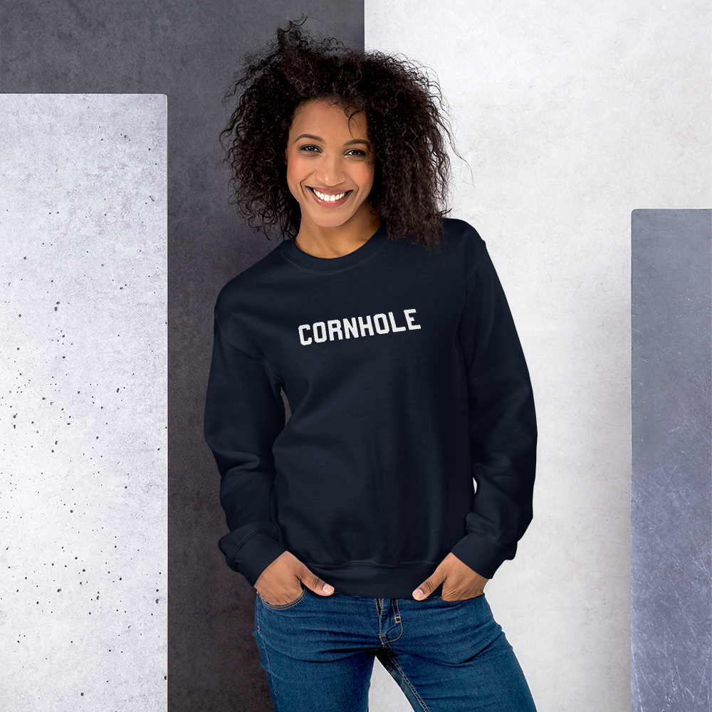 Chuggles Cornhole Unisex Sweatshirt - Navy