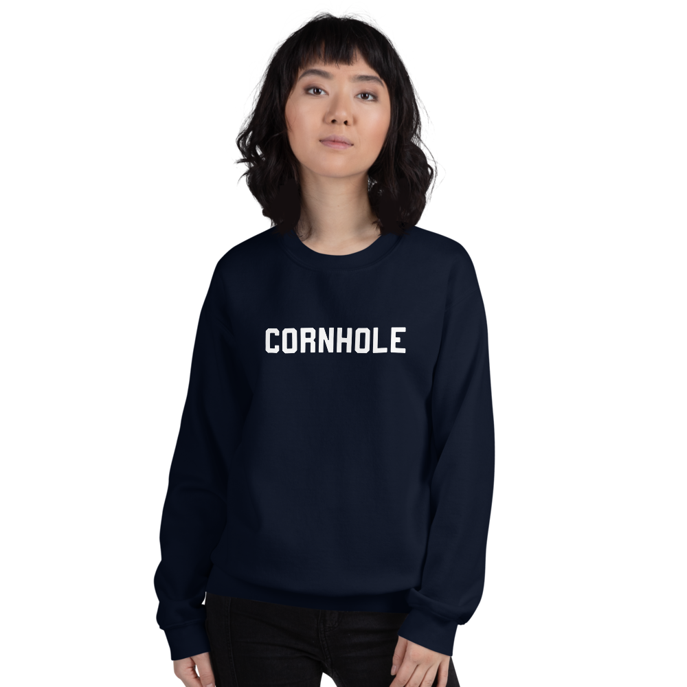 Chuggles Cornhole Unisex Sweatshirt - Navy